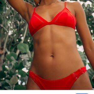 Rhythm Red Women's Bikini Set small